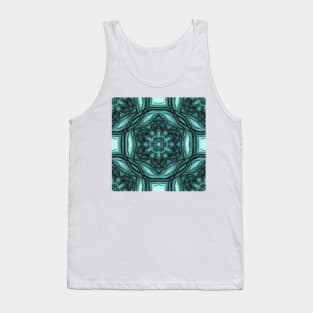 Elegant teal kaleidoscopes Tank Top